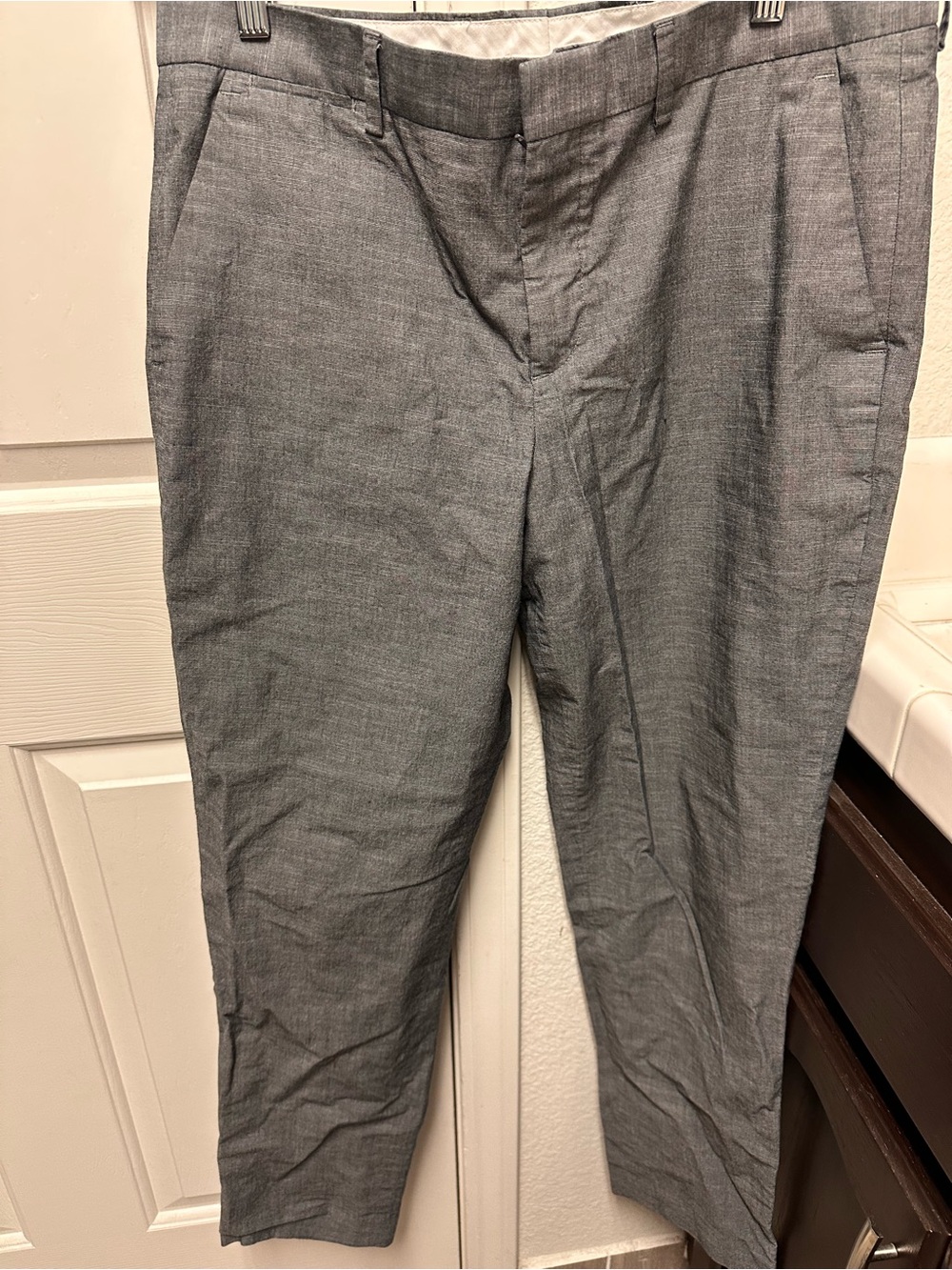 Express Light Gray Dress Pants - Tailored Finish